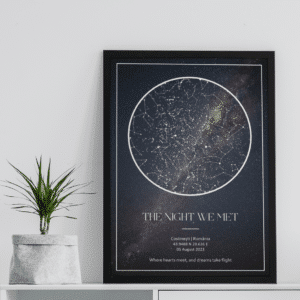 Tablou Skymap The night we met