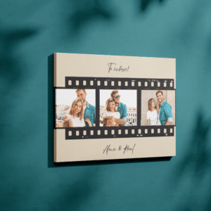 Tablou canvas personalizat film cu 3 poze