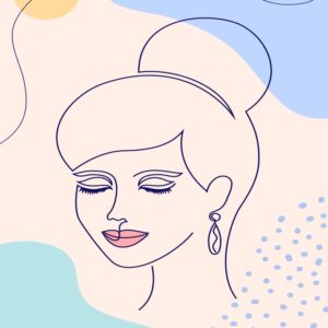 Poster Portret minimalist de femeie