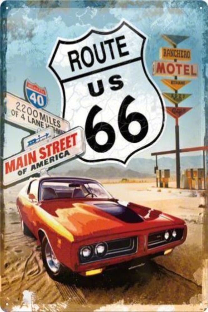 Poster Route 66 – Drumul aventurii
