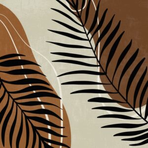Poster Frunze negre de palmier