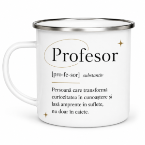 Definiție Profesor – cană emailată cu mesaj
