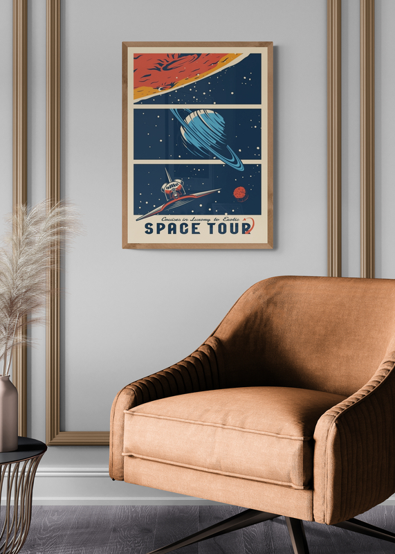 Mockup Poster Space Odyssey