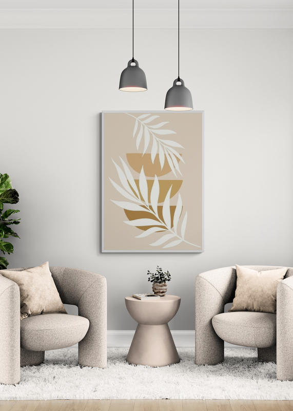Poster Frunze de ferigă în echilibru natural - imagine 2