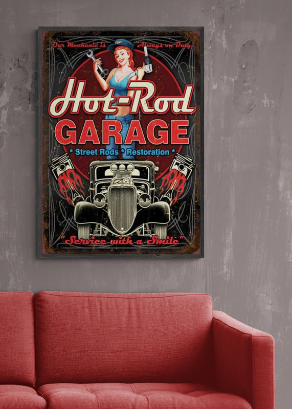 Poster Hot Rod Garage - imagine 2