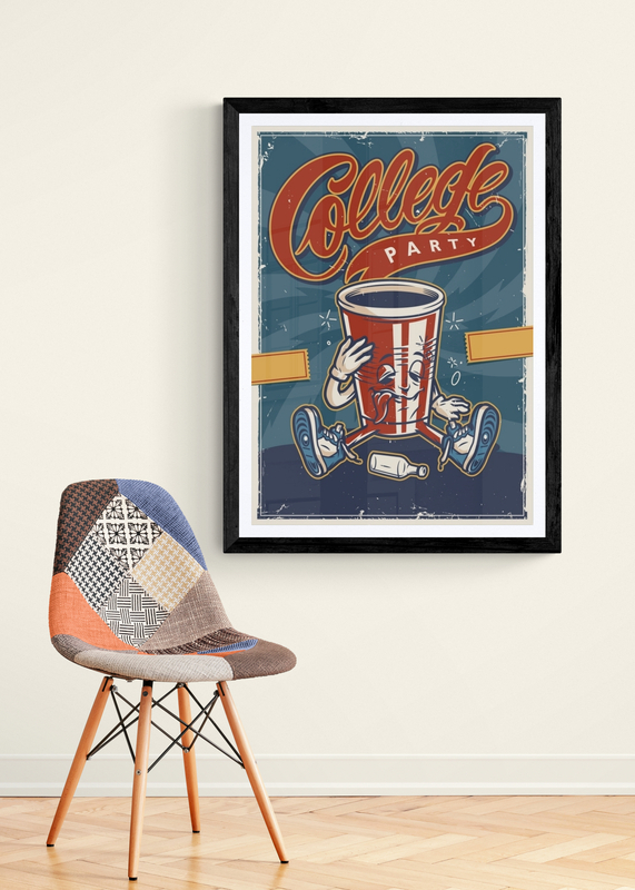 Mockup Poster Petrecere studențească