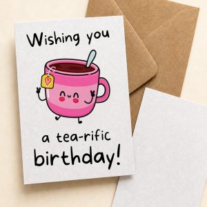 Felicitare Wishing you a tea-rific birthday!