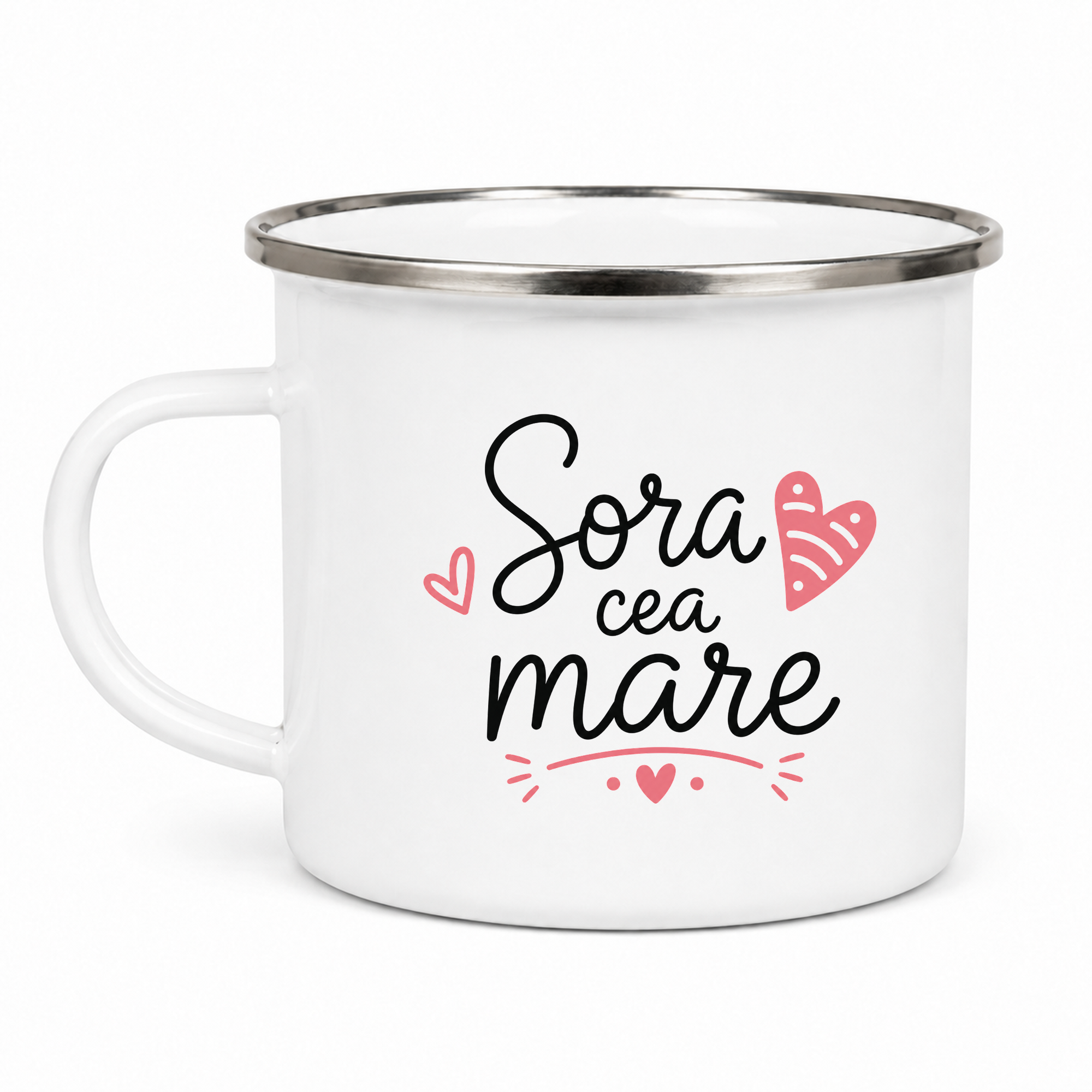 Sora cea mare – cană emailată cu mesaj