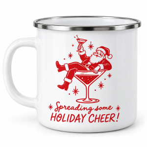 Spreading Some Holiday Cheer – cană emailată de Crăciun
