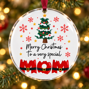 Glob de Crăciun din plexiglas – Merry Christmas to a very special MOM